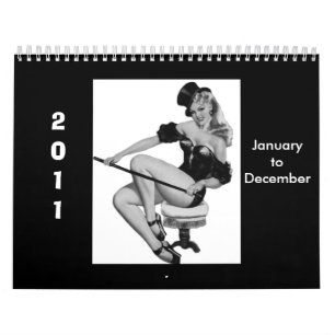 Kalender 1 Vintage Pin-up Mädchen 2011 Jan-Dez