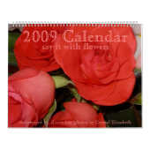 Kalender 2009 - sagen Sie ihn mit Blumen - (Titelbild)