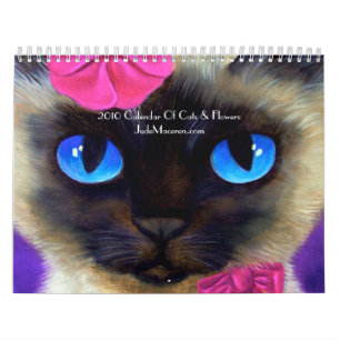 Kalender 2010 der Katzen-u. Blumen-Malereien