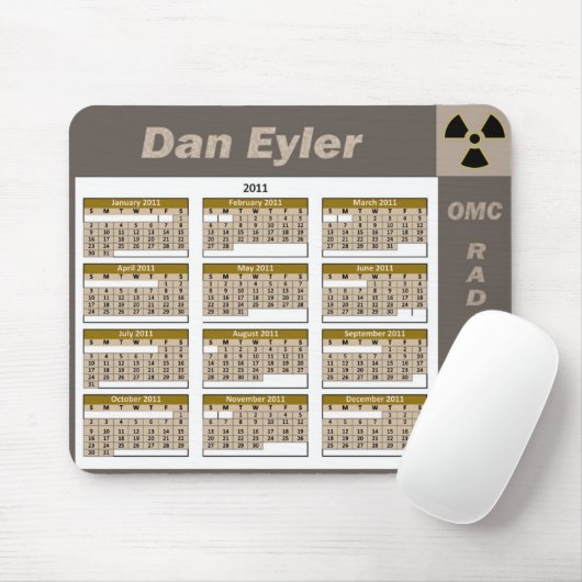 KALENDER 2011 DANS EYLER MOUSEPAD (Mit Mouse)