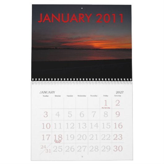 KALENDER 2011 DER SONNENAUFGANG-BILDER (Jan 2027)