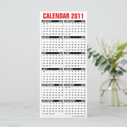 Kalender 2011 - Grüße der Rackkartensaison (Stehend Vorderseite)