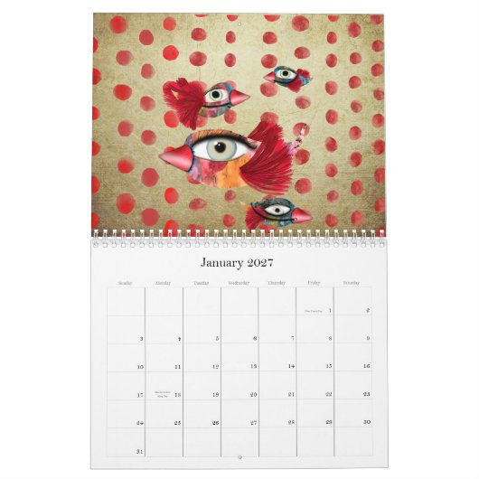 Kalender 2011 Whimsikale Transparenz und Farbe (Jan 2027)