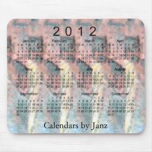 Kalender 2012 3D Mousepad (Vorne)