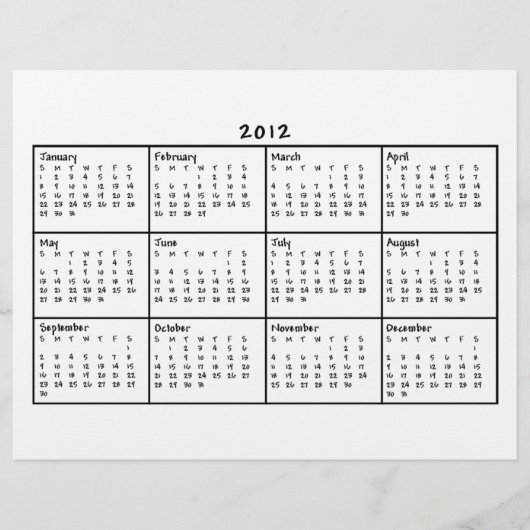 Kalender 2012 flyer (Vorne)