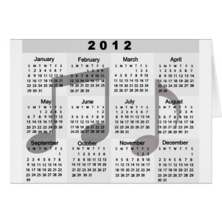 Kalender 2012 mit Druck der musikalischen