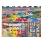 KALENDER 2013 - AQUARELL-KUNST VON ALAN GOLDBARG (Titelbild)