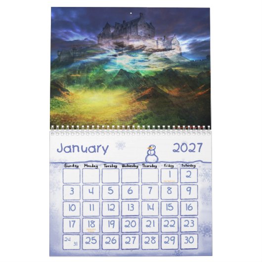 Kalender 2013 Davids A. Baker Art (Jan 2027)