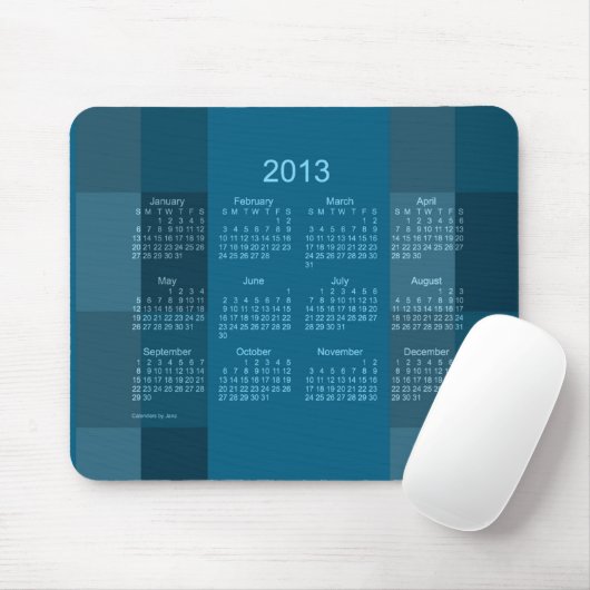Kalender 2013 mousepad (Mit Mouse)