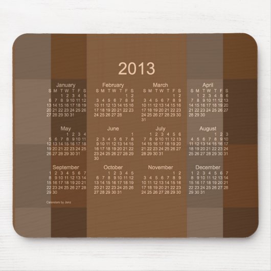 Kalender 2013 mousepad (Vorne)