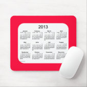 Kalender 2013 mousepad (Mit Mouse)