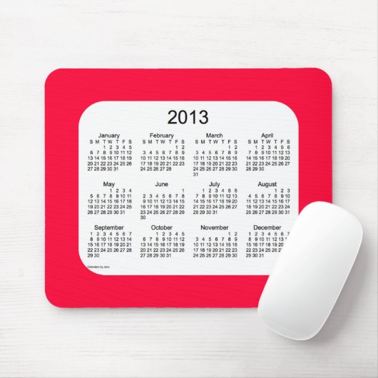 Kalender 2013 mousepad (Mit Mouse)