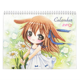 Kalender 2013 - Schöne Anime chibi Mädchen