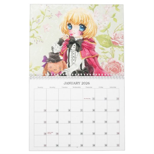 Kalender 2013 - Schöne Anime chibi Mädchen (Jan 2026)