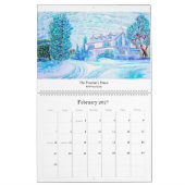 Kalender 2014, der Kunstmalereien kennzeichnet (Feb 2027)