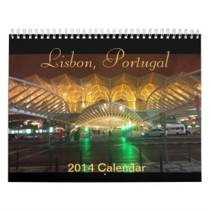 Kalender 2014 Lissabons, Portugal