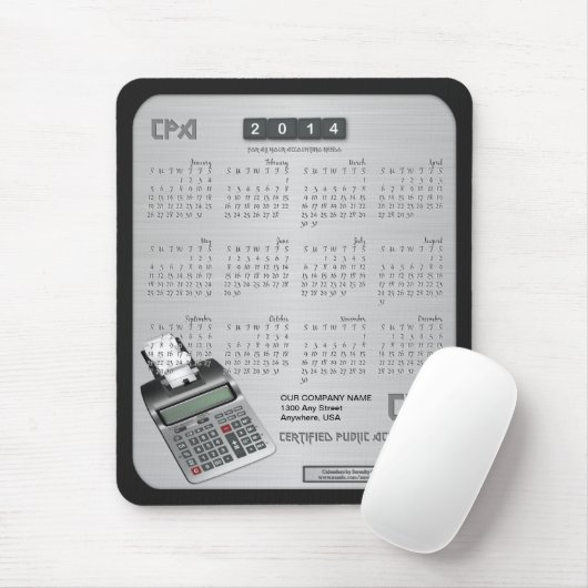 Kalender 2014 - Maus-Pad CPA Mousepad (Mit Mouse)