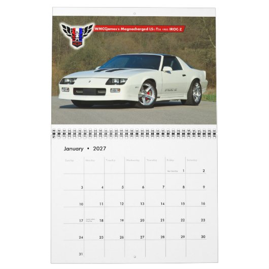 Kalender 2014 Michigans FBody (12-monatig) (Jan 2027)