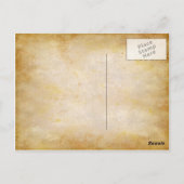 Kalender 2014 - Rustikale Rose Vintager Stil Postkarte (Rückseite)