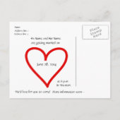 Kalender 2014 Save the Date Postkarte (Rückseite)