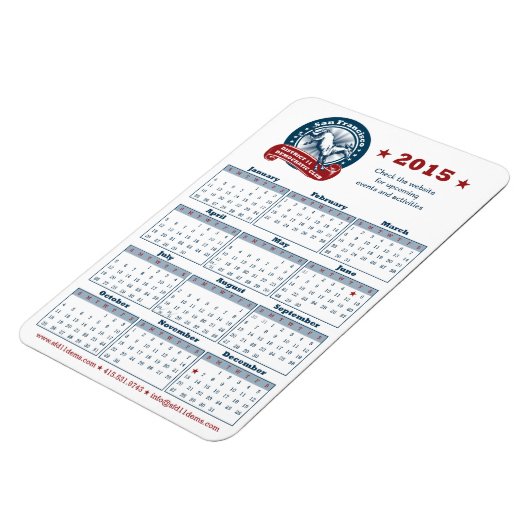 Kalender 2015 magnet (Linke Seite)