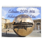 Kalender 2015 mit Ferien - Weltstädte (Titelbild)