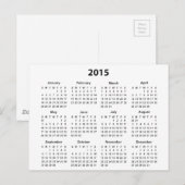 Kalender 2015 postkarte (Vorne/Hinten)