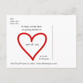 Kalender 2015 Save the Date Postkarte (Rückseite)