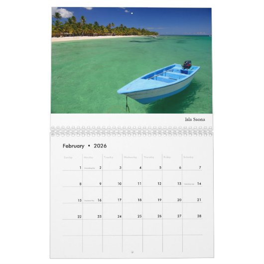 Kalender 2016 die Dominikanische Republik (Feb 2026)