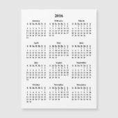 Kalender 2016 magnetkarte (Vorderseite)
