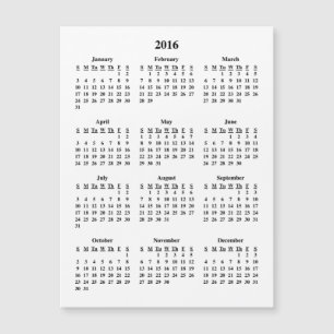 Kalender 2016 magnetkarte