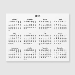 Kalender 2016 magnetkarte