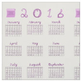 Kalender 2016 zu FABRIC mit Schriftart Stoff (Muster)