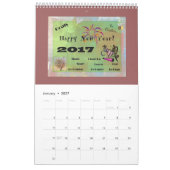 Kalender 2017 für Kinder (Jan 2027)