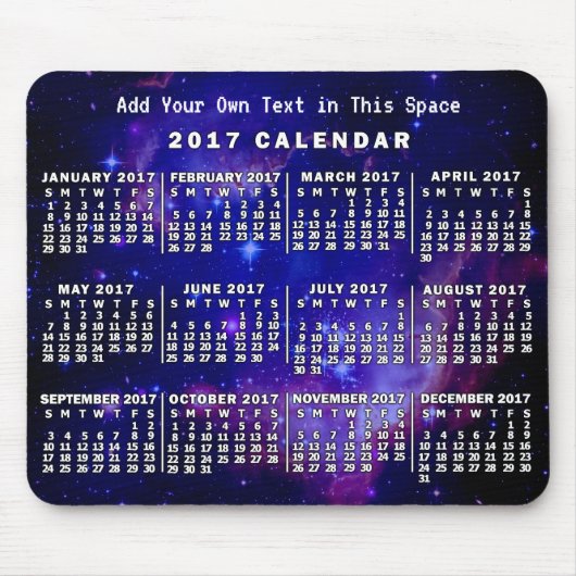 Kalender 2017 (Siehe Beschreibung der neuen Versio Mousepad (Vorne)