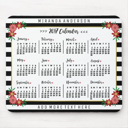 Kalender 2017 (Siehe Beschreibung der neuen Versio Mousepad (Vorne)