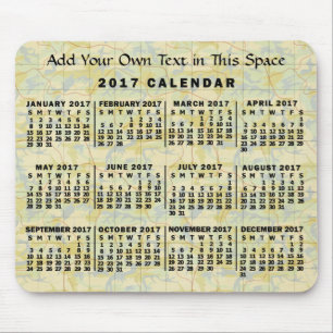 Kalender 2017 (Siehe Beschreibung der neuen Versio Mousepad