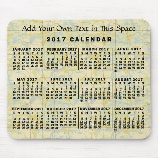 Kalender 2017 (Siehe Beschreibung der neuen Versio Mousepad (Vorne)