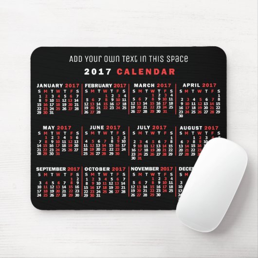 Kalender 2017 (Siehe Beschreibung der neuen Versio Mousepad (Mit Mouse)