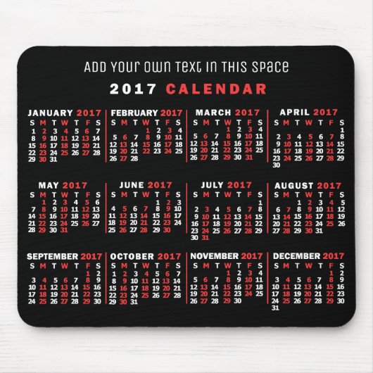 Kalender 2017 (Siehe Beschreibung der neuen Versio Mousepad (Vorne)