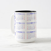 Kalender 2017 zweifarbige tasse (Vorderseite Links)