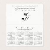 Kalender 2018 Beauty Studio Hair Glam Lashes Logo Visitenkarten (Außenseite Aufgefaltet)