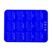 Kalender 2018 - blau magnet (Horizontal)