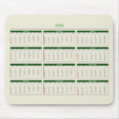 Kalender 2018 mousepad (Vorne)