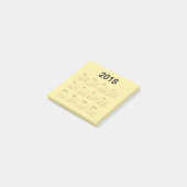 Kalender 2018 post-it klebezettel (angewinkelt)