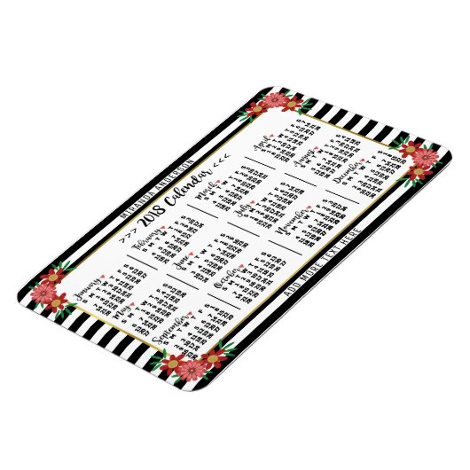 Kalender 2018 (Siehe Beschreibung der neuen Versio Magnet (Linke Seite)