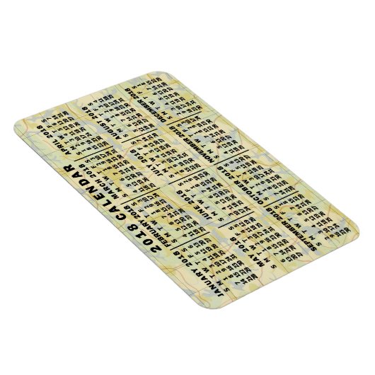 Kalender 2018 (Siehe Beschreibung der neuen Versio Magnet (Rechte Seite)