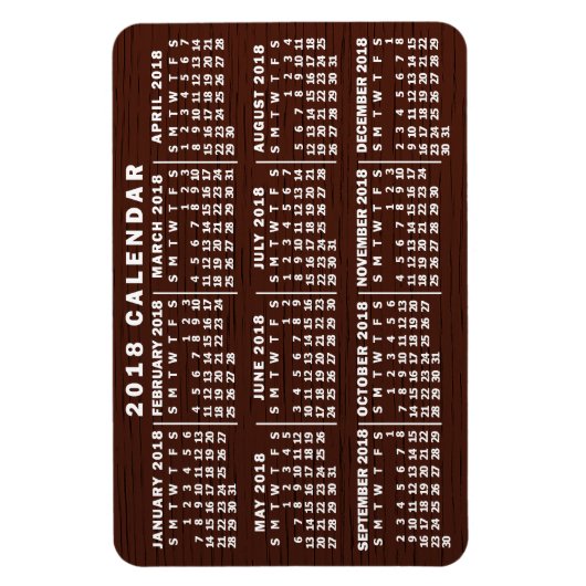 Kalender 2018 (Siehe Beschreibung der neuen Versio Magnet (Vertikal)