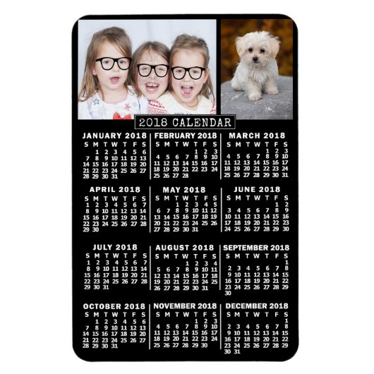 Kalender 2018 (Siehe Beschreibung der neuen Versio Magnet (Vertikal)