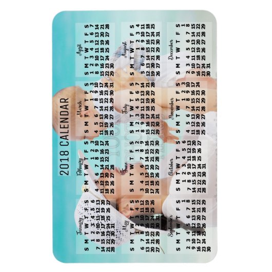 Kalender 2018 (Siehe Beschreibung der neuen Versio Magnet (Vertikal)